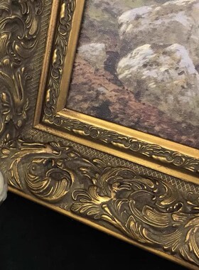 经典花纹古典天隆画框实木欧式油画框拼图摆台空框挂画装裱定制