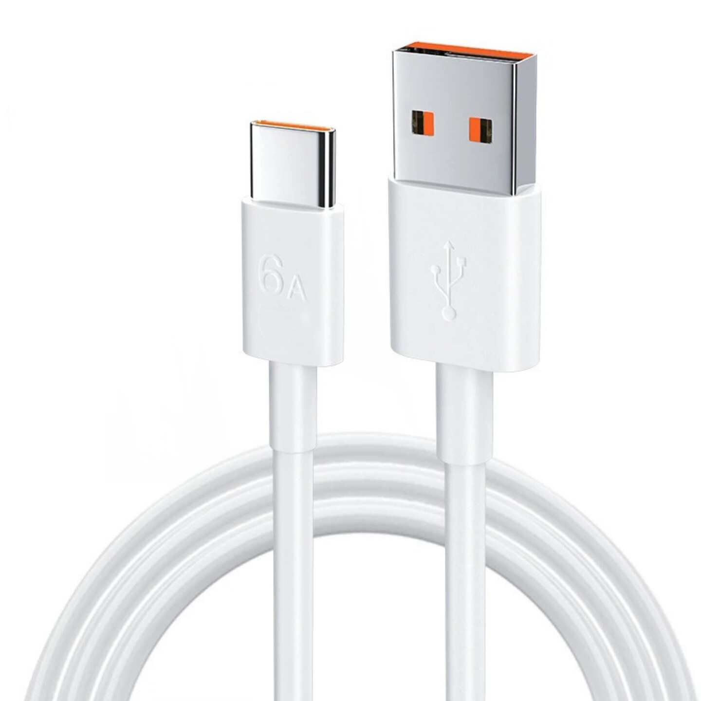 安卓超级快充数据线6A适用华为Type-c充电vivo小米oppo充电器插头手机快充线通用USB闪充120W加粗1米传输线