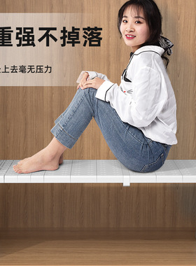 衣柜分层隔板收纳神器柜子整体橱柜内可伸缩置物架衣橱鞋柜隔断整