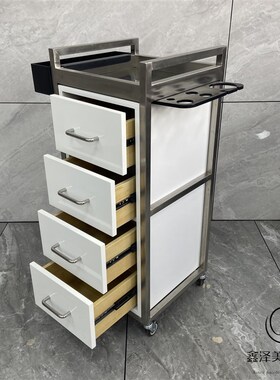 美发工具柜理髲店发廊专用多功能烫染工具车理髲柜子发型师收纳柜