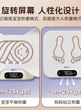 香山官旗婴儿体重计宝宝称重器新生婴儿称体重的家用电子秤宠物秤