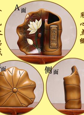谢毕业送老师礼品教师节礼物办公桌可爱小摆件桌面笔筒陶瓷工艺品