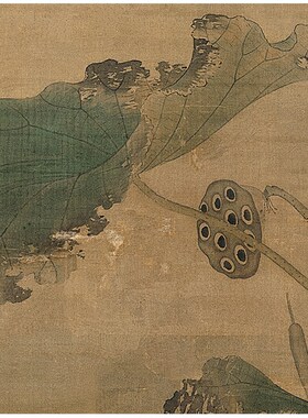 明吕纪秋鹭芙蓉图仿古画工笔花鸟艺术微喷高清复制临摹手稿装饰画