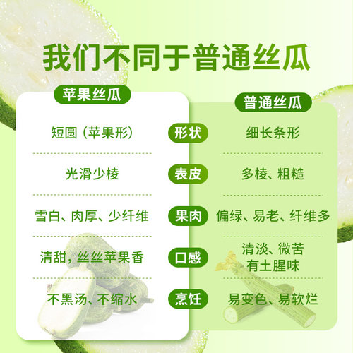东方甄选苹果丝瓜圆丝瓜绿丝瓜当季新鲜时令蔬菜3斤装坏果包赔 - 图1