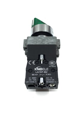科耐达XB2二档带灯选择旋钮转换开关LA167-B2-BK2365 BK2465红绿