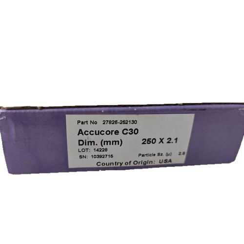 赛默飞 27826-252130  C30 HPLC 反向分析柱2.1x250mm 2.6um - 图3