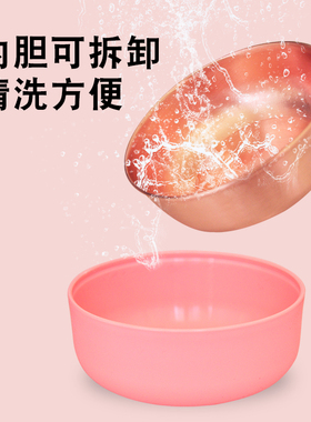 升级款食品级铜碗铜餐铜白补癜铜紫铜防烫铜勺铜杯纯具家用铜筷子
