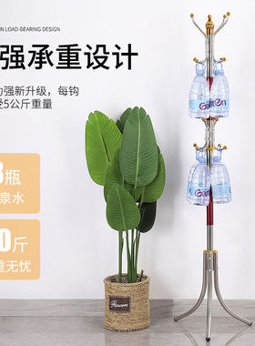 不锈钢衣帽架简易落地挂衣架卧室家用晾衣架简约经济型置物架包架