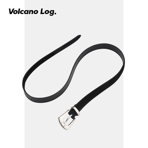 volcano火山日志皮带女士新款真皮时尚百搭装饰腰带高级感绒面潮 - 图2