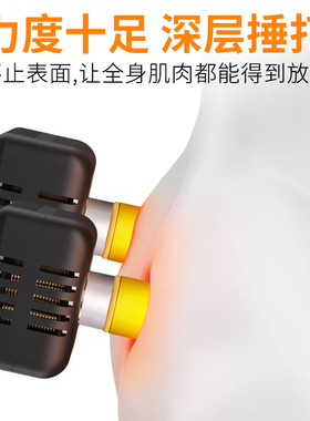 欧也雅灰色彩色加热颈部按摩披肩 机械式拍打多功能肩颈按摩仪