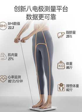 智能家用伸缩八电极人体体脂电子秤健身房专业人专业精准