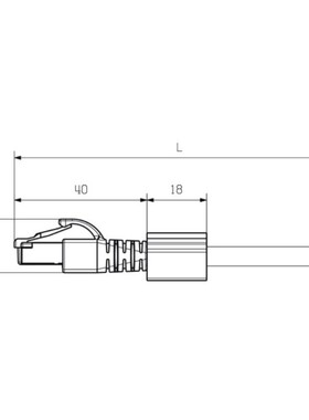 Weidmuller魏德米勒预装配线缆-灰色IE-C6FP8LD0030M40M40-D