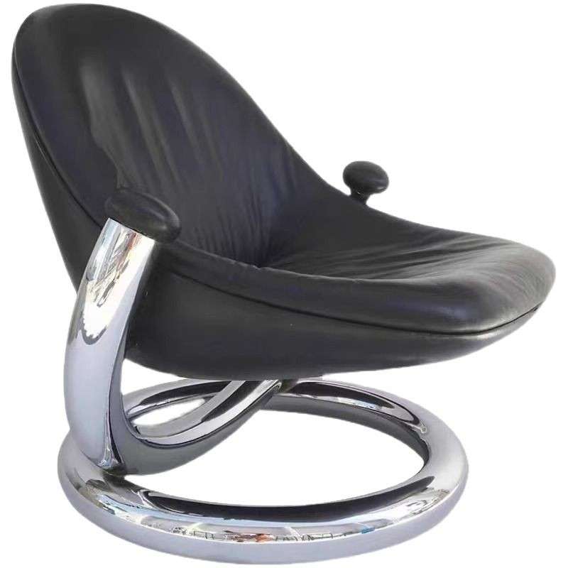 Nordic post-modern simple metal ring chair living room balcony villa personalized reception internet celebrity leisure single chair