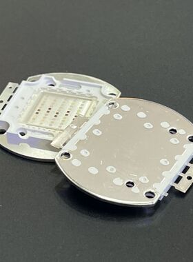 LED灯珠大功率集成50W灯芯六波段400-660-520-460-620-450NM光源