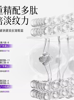 束说肝素钠紧致眼霜淡化细纹黑色素眼周补水保湿滋润熬夜眼霜