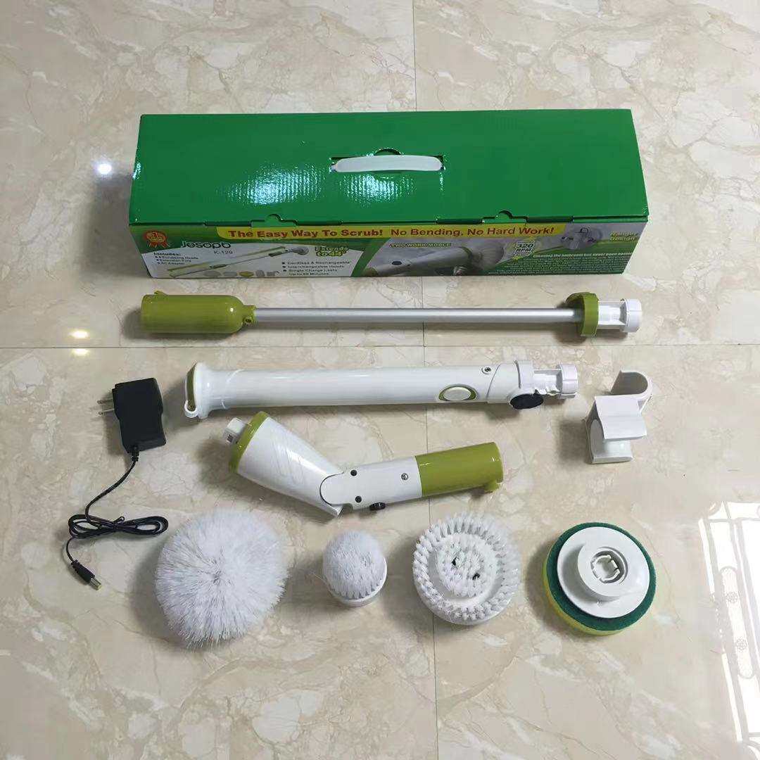 Electric cleaning brush brush crevice brush cleaning kitchen bathroom toilet brush spin mop household appliances cross-border
