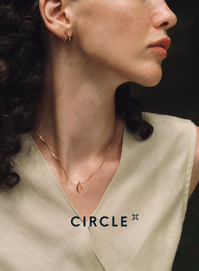 CIRCLE朱雀18K金羽毛吊坠项链