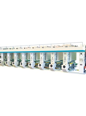 厂家600型凹版印刷各种塑料薄膜图案打印机吹膜机连体印刷机