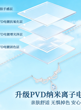 芭比施华洛世奇水晶海洋之心项链