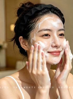 黑色洗脸化妆专用发箍女款带齿防滑高颅顶发卡不勒头压发头箍头饰