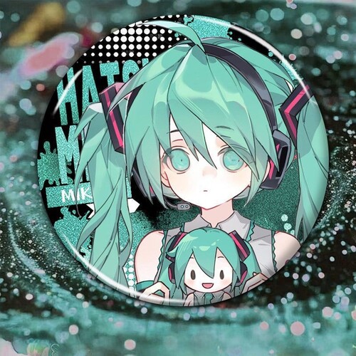 初音未来Miku徽章吧唧周边痛包谷子胸应援背书包挂件收藏学生礼品 - 图0