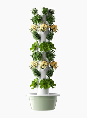 空间树水培塔智能蔬菜种植机家庭垂直无土栽培设备阳台种菜管道架