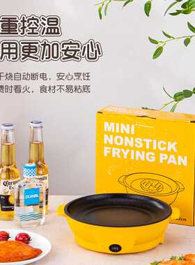 不锈钢外卖电烤盘迷你家用烧烤盘烤肉炉便捷电烤盘超市礼品烤肉盘