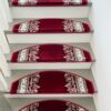 Jiachi villa household solid wood stair carpet glue-free self-adhesive anti-slip indoor step mat stepped full floor customization