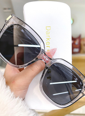 韩版2021网红潮墨镜大方框显脸小