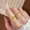 Pure silver 999.9 wisteria rosette ring for women