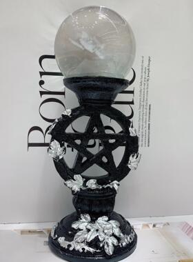 五角星底座厂家销树脂工艺品桌面摆件水晶球玉石底座