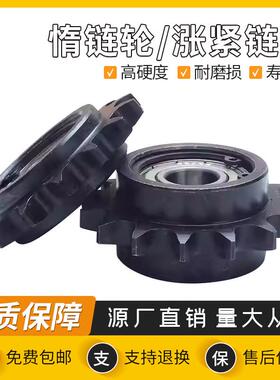 4分5分惰轮涨紧链轮带单双轴承惰性链轮08B10A链条张紧齿轮调节轮