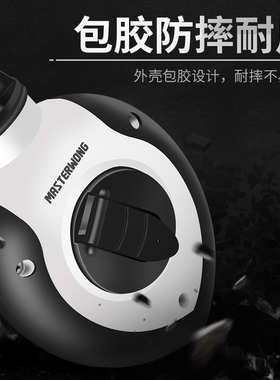墨斗木工专用工地自动快速划线放线工具耐磨塑料木斗手摇画线弹线