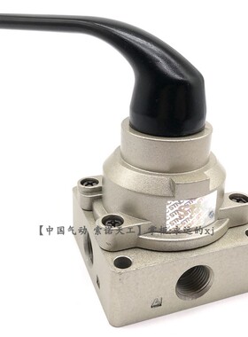 【STNC索诺天工_TG34-S-10】三位四通中封手转阀HV-03陶瓷手动阀