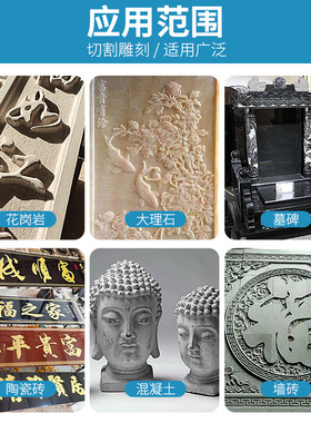 石雕小锯片4厘米切割片石雕刻字带柄金刚石干片电动磨床
