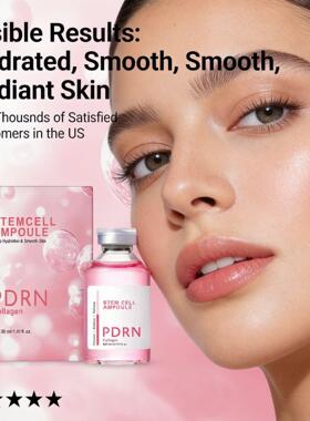 跨境粉色PDRN胶原蛋白安瓶Stem Cell Ampoule Essence 保湿精华液