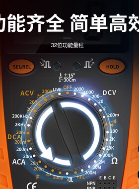 天宇2000V矿用数字万用电表2KV高压矿场光伏多功能防烧高精度9905