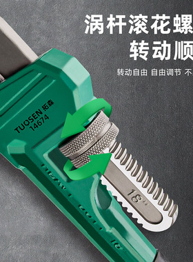 包邮管钳管子钳扳手大号万用水管钳子扳手多功能万能家用管钳喉钳