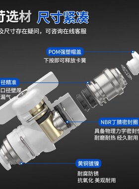气阀开关阀2/3/4分气动阀门BUC塑料球阀手动水管开关阀门配件大全