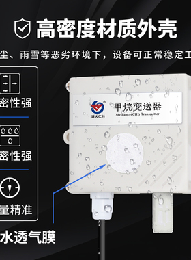 CH4甲烷气体感测器RS485输出气体检测仪变送器4-20mA输出声光报警