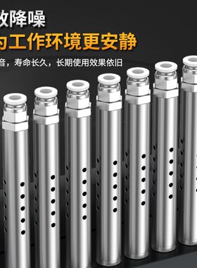 IDY-2/4/6气动电磁阀真空发生器空压机自动排水排气降噪消声器