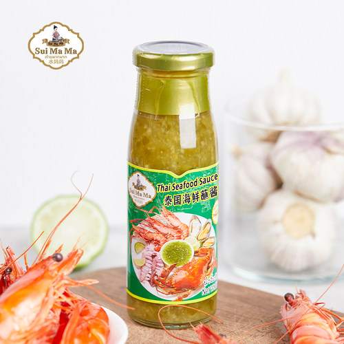 水妈妈泰国海鲜酱200g泰国进口火锅海鲜蘸酱酸辣酱seafood sauce - 图0