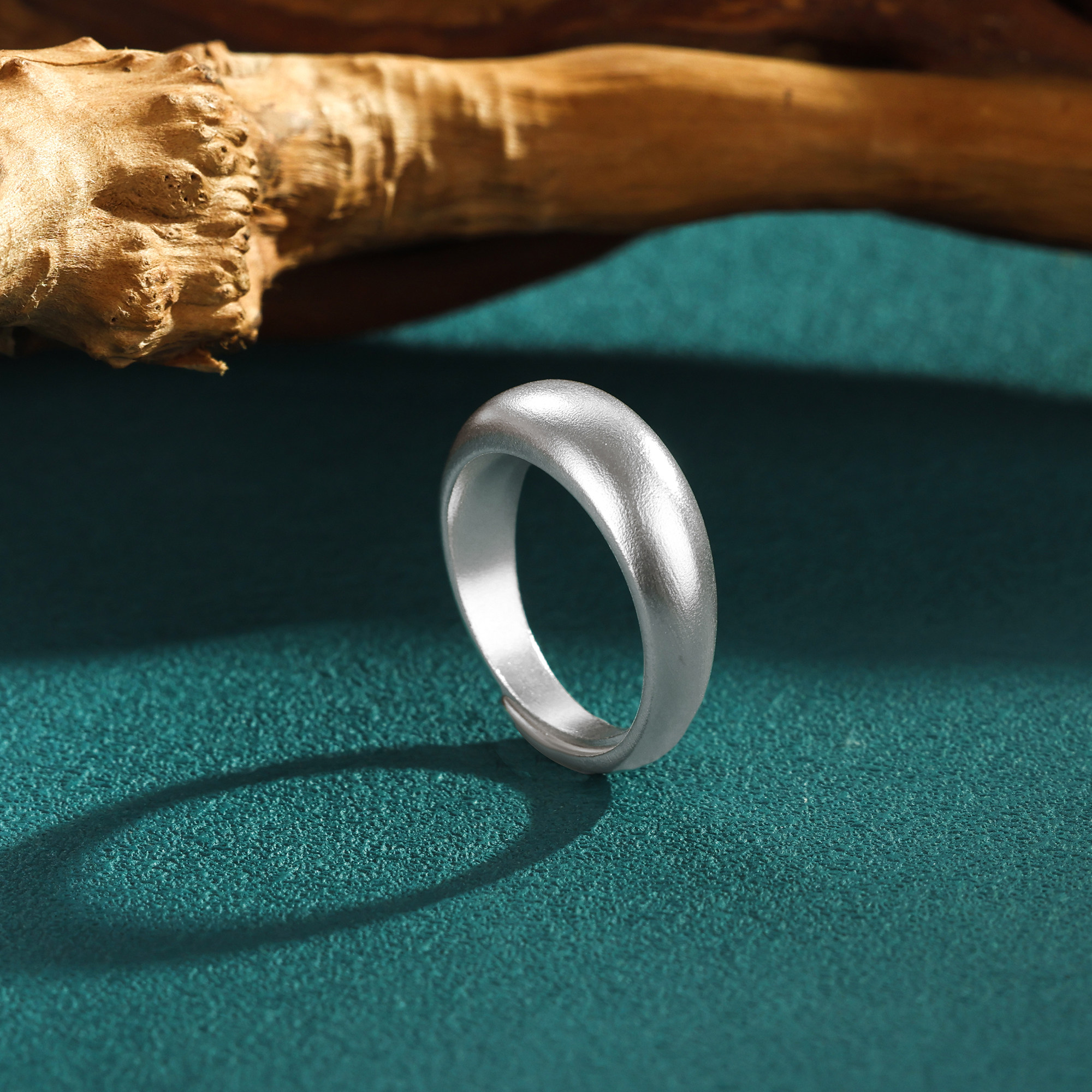Meikaile 999 solid silver ring women's ancient bread ring