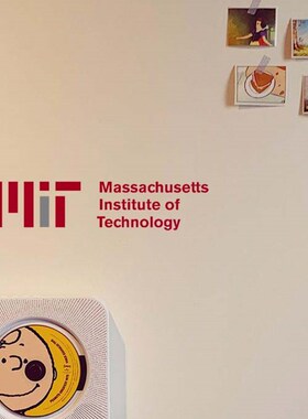 MIT麻省理工学院墙贴办公室玻璃贴纸装饰个性创意车贴咖啡定制