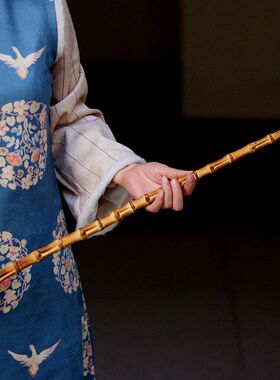 竹根戒尺文玩把玩件实心竹教鞭 竹子把件 竹节棍子 筇竹 竹制品
