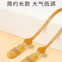 Applicable silicone gel anti-drop chain baby pacifier chain tooth rubber chain toy anti-lose rope baby grindstone silica gel