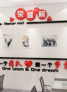公告栏展示板荣誉榜办公室墙面装饰公司企业文化布置公示墙贴背景
