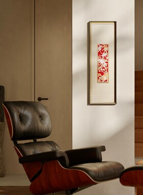 南京云锦研究所元先桃夭三多立体镜框挂画家居装饰画玄关走廊客厅
