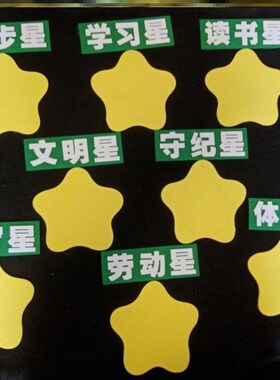 班级之星毛毡奖励装饰教室布置小学黑板报环创学习之星标语墙贴毡