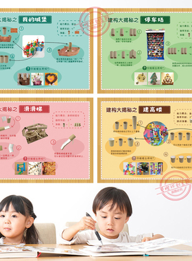 幼儿园建构益智区环创 搭建方法技巧图墙贴 墙面布置装饰主题贴纸